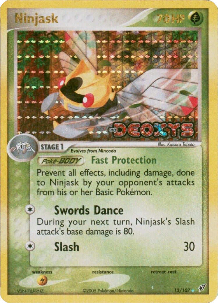 Ninjask (13/107) (Stamped) [EX: Deoxys] | Good Games Cannington