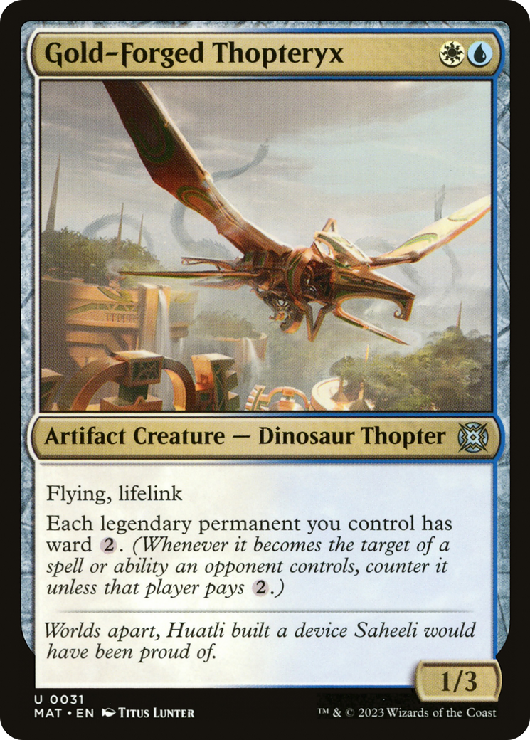 Gold-Forged Thopteryx [March of the Machine: The Aftermath] | Good Games Cannington