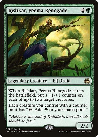 Rishkar, Peema Renegade [Aether Revolt] | Good Games Cannington