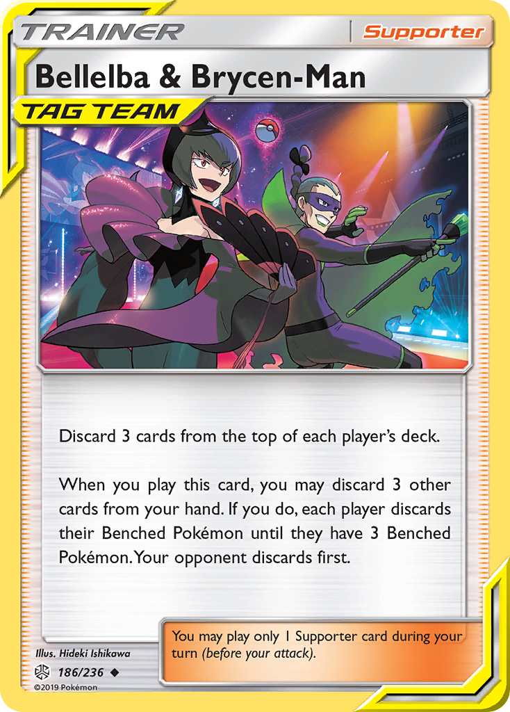 Bellelba & Brycen-Man (186/236) [Sun & Moon: Cosmic Eclipse] | Good Games Cannington