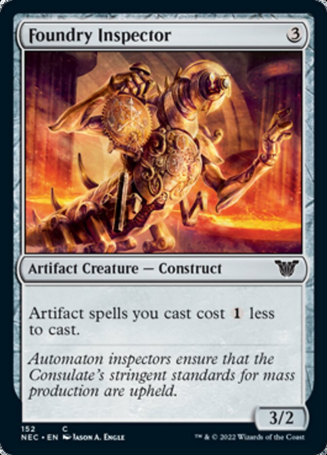 Foundry Inspector [Kamigawa: Neon Dynasty Commander] | Good Games Cannington