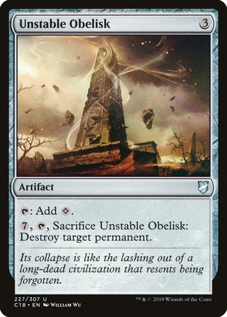 Unstable Obelisk [Commander 2018] | Good Games Cannington