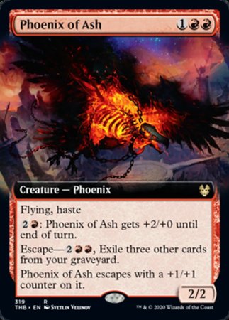 Phoenix of Ash (Extended Art) [Theros Beyond Death] | Good Games Cannington