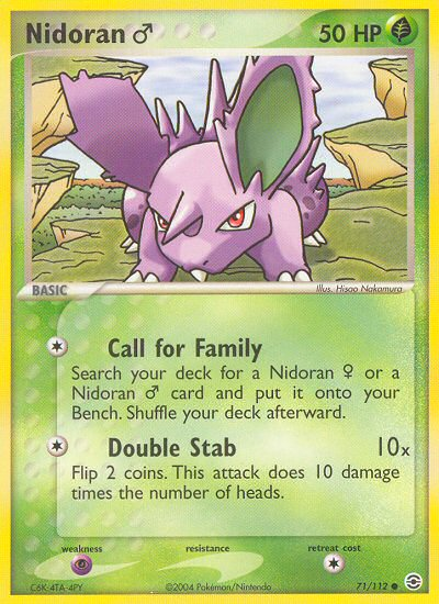 Nidoran (71/112) (Male) [EX: FireRed & LeafGreen] | Good Games Cannington