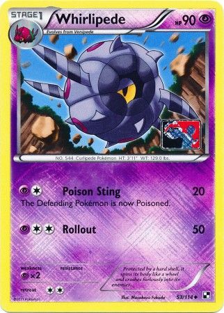 Whirlipede (53/114) (League Promo) [Black & White: Base Set] | Good Games Cannington