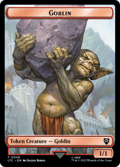 Goblin // Wraith Double-Sided Token [The Lord of the Rings: Tales of Middle-Earth Commander Tokens] | Good Games Cannington