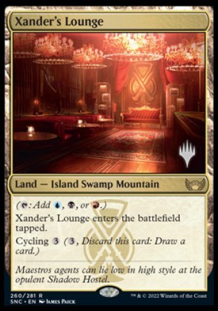 Xander's Lounge (Promo Pack) [Streets of New Capenna Promos] | Good Games Cannington