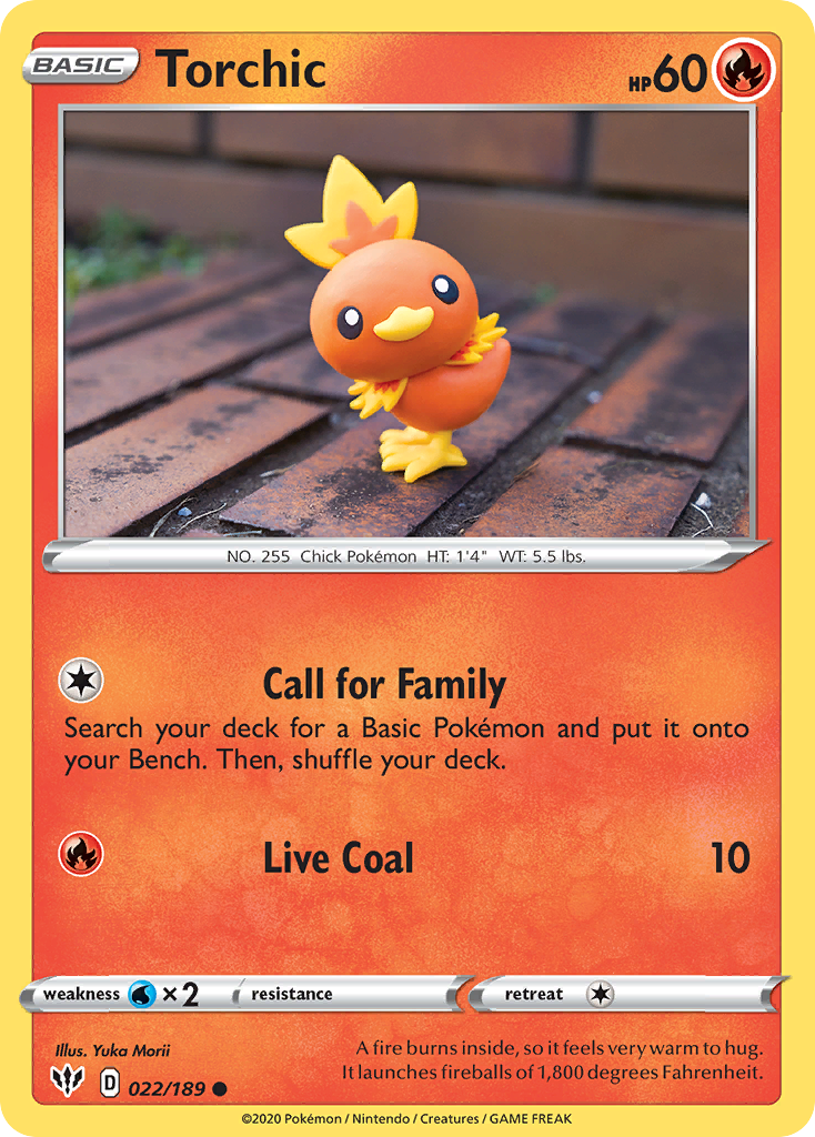 Torchic (022/189) [Sword & Shield: Darkness Ablaze] | Good Games Cannington