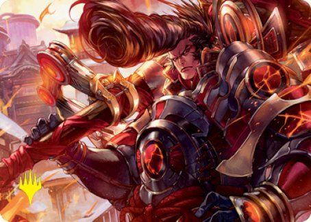 Upriser Renegade Art Card (Gold-Stamped Signature) [Kamigawa: Neon Dynasty Art Series] | Good Games Cannington