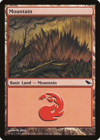 Mountain (296) [Shadowmoor] | Good Games Cannington