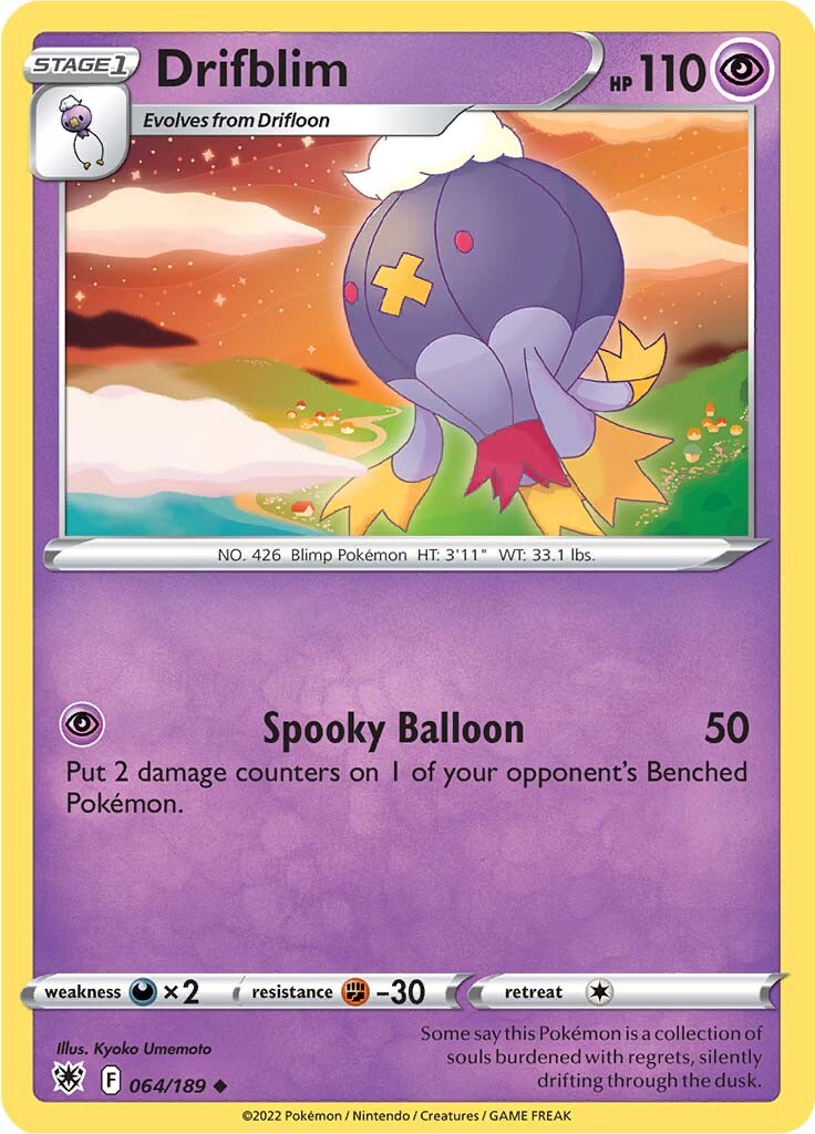 Drifblim (064/189) [Sword & Shield: Astral Radiance] | Good Games Cannington