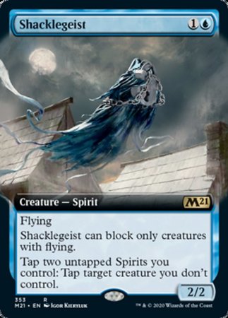 Shacklegeist (Extended Art) [Core Set 2021] | Good Games Cannington