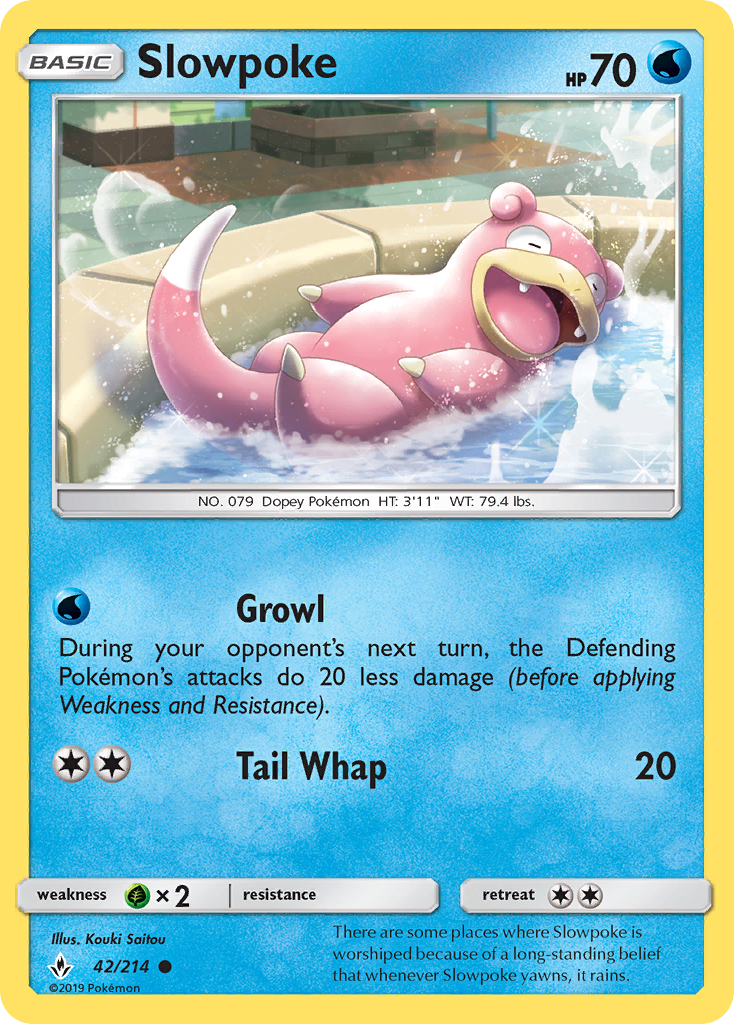 Slowpoke (42/214) [Sun & Moon: Unbroken Bonds] | Good Games Cannington