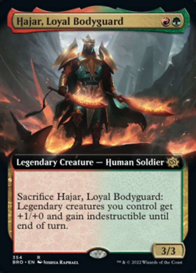 Hajar, Loyal Bodyguard (Extended Art) [The Brothers' War] | Good Games Cannington
