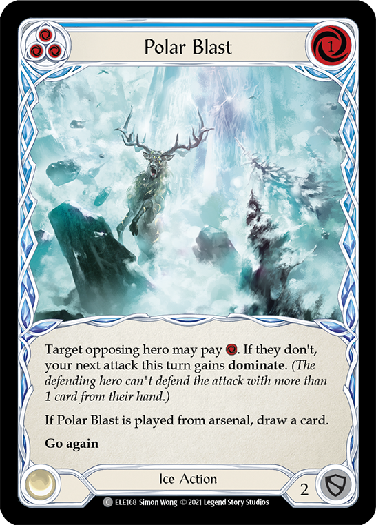 Polar Blast (Blue) [ELE168] (Tales of Aria)  1st Edition Rainbow Foil | Good Games Cannington