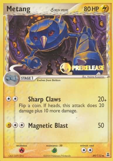 Metang (49/113) (Delta Species) (Prerelease Promo) [EX: Delta Species] | Good Games Cannington