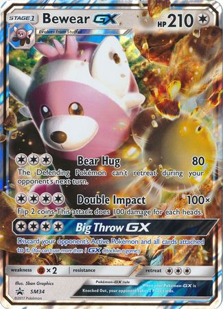 Bewear GX (SM34) (Jumbo Card) [Sun & Moon: Black Star Promos] | Good Games Cannington