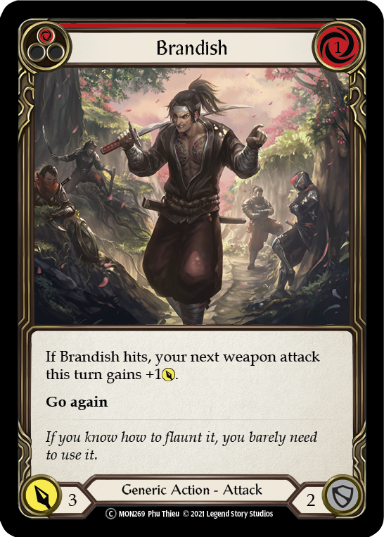 Brandish (Red) [U-MON269-RF] Unlimited Rainbow Foil | Good Games Cannington