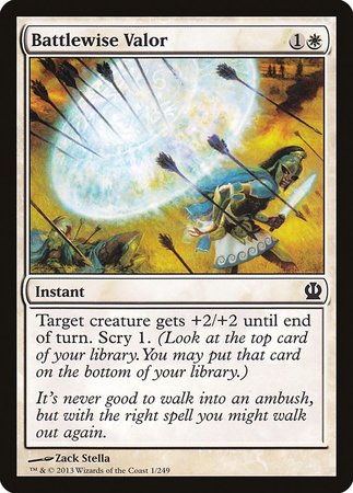 Battlewise Valor [Theros] | Good Games Cannington