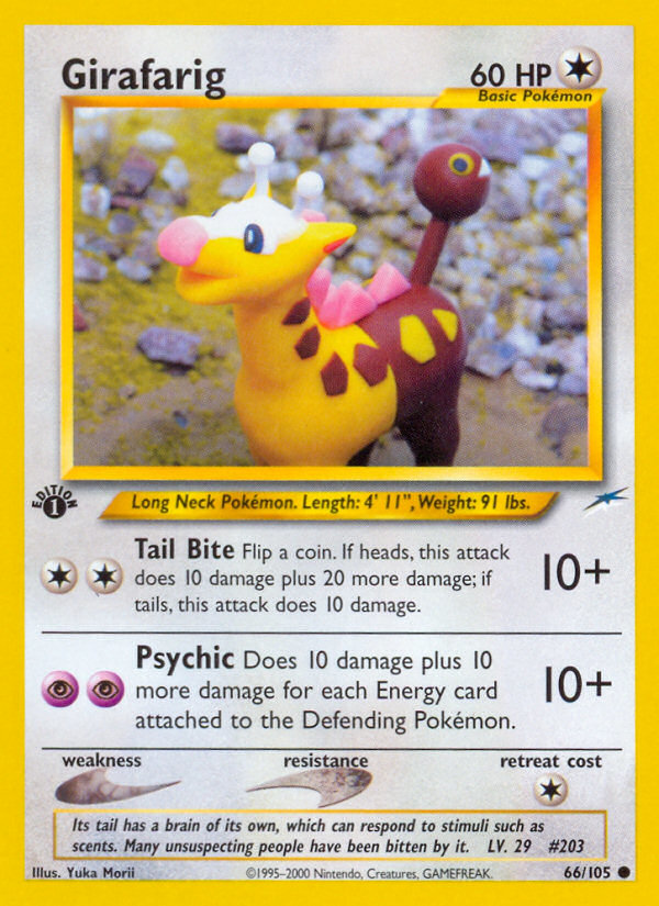 Girafarig (66/105) [Neo Destiny 1st Edition] | Good Games Cannington