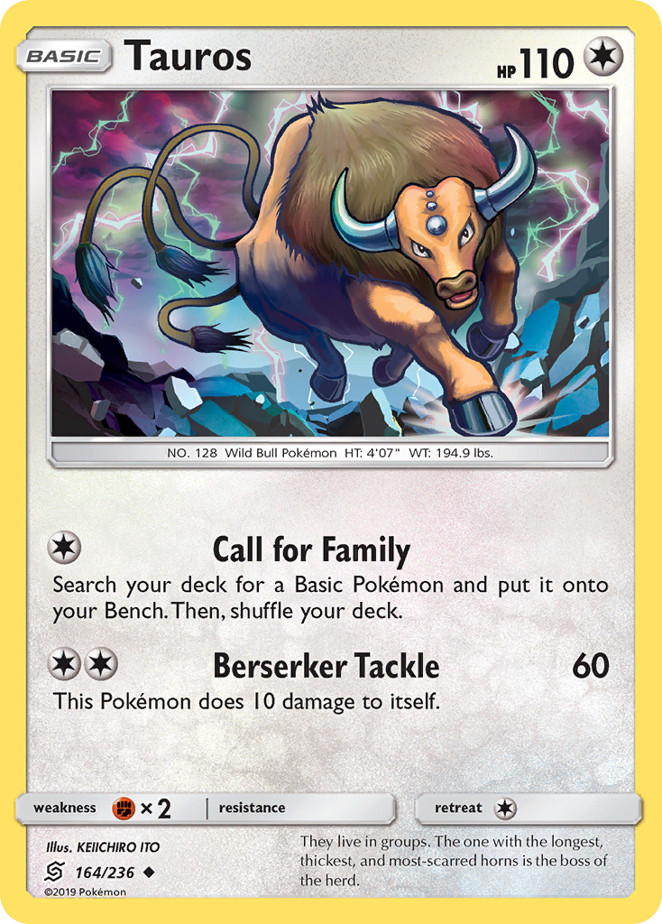 Tauros (164/236) [Sun & Moon: Unified Minds] | Good Games Cannington