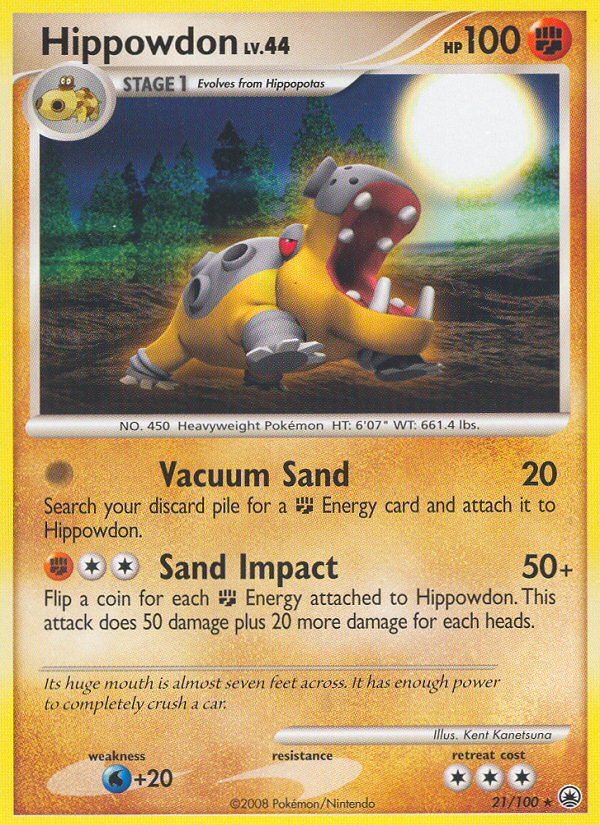 Hippowdon (21/100) [Diamond & Pearl: Majestic Dawn] | Good Games Cannington