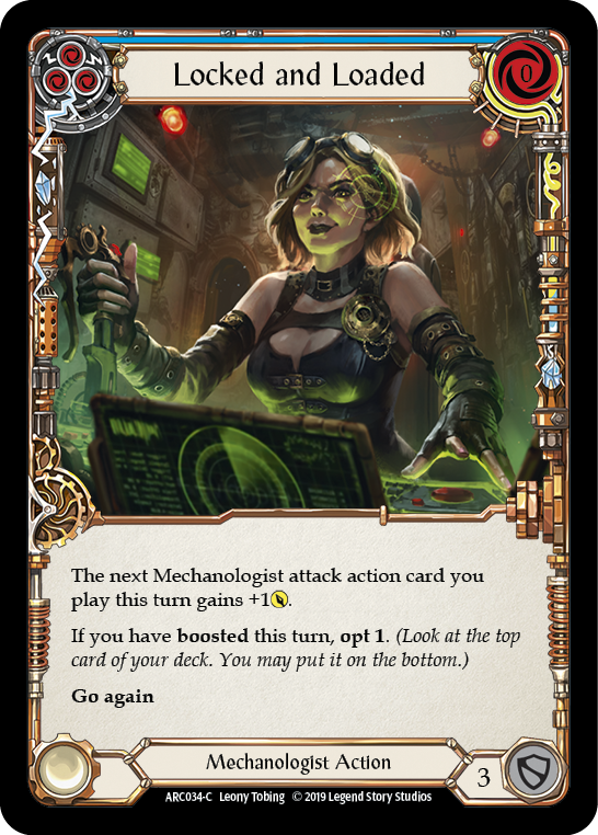 Locked and Loaded (Blue) [ARC034-C] 1st Edition Normal | Good Games Cannington