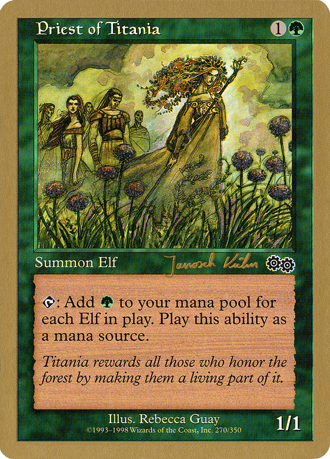 Priest of Titania (Janosch Kuhn) [World Championship Decks 2000] | Good Games Cannington