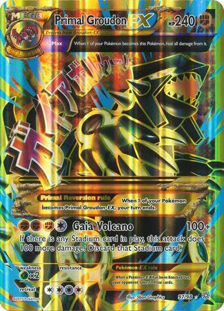 Primal Groudon EX (97/98) (Jumbo Card) [XY: Ancient Origins] | Good Games Cannington