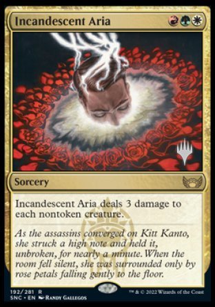 Incandescent Aria (Promo Pack) [Streets of New Capenna Promos] | Good Games Cannington