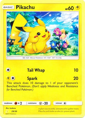 Pikachu (29/30) [Sun & Moon: Trainer Kit - Alolan Raichu] | Good Games Cannington
