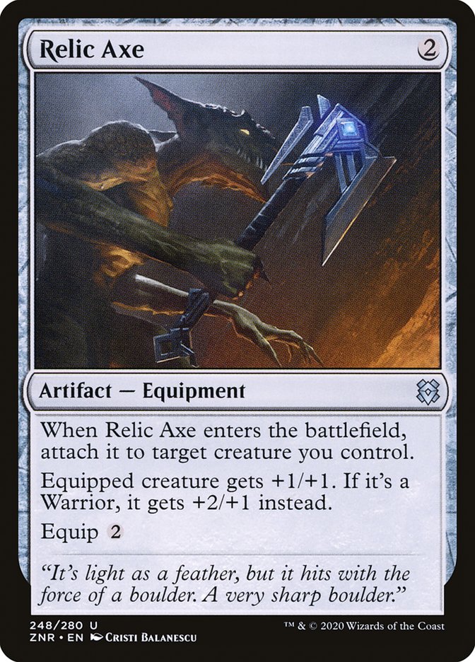 Relic Axe [Zendikar Rising] | Good Games Cannington