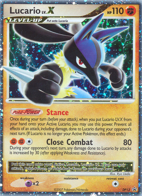 Lucario LV.X (DP12) [Diamond & Pearl: Black Star Promos] | Good Games Cannington