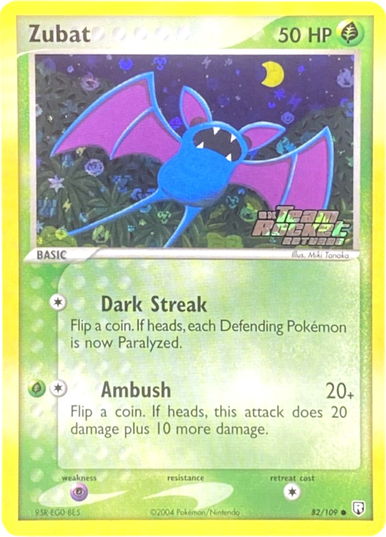 Zubat (82/109) (Stamped) [EX: Team Rocket Returns] | Good Games Cannington