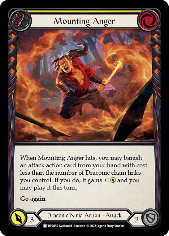 Mounting Anger (Yellow) [UPR055] (Uprising) | Good Games Cannington