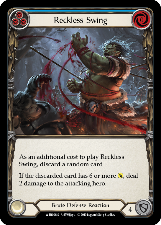 Reckless Swing [WTR008-S] Alpha Print Normal | Good Games Cannington