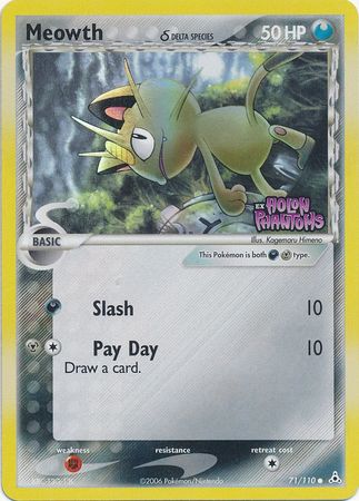 Meowth (71/110) (Delta Species) (Stamped) [EX: Holon Phantoms] | Good Games Cannington