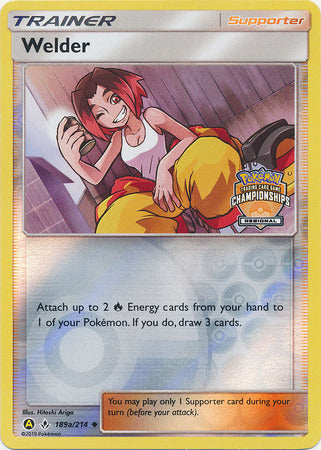Welder (189a/214) (Regional Championship Promo) [Sun & Moon: Unbroken Bonds] | Good Games Cannington