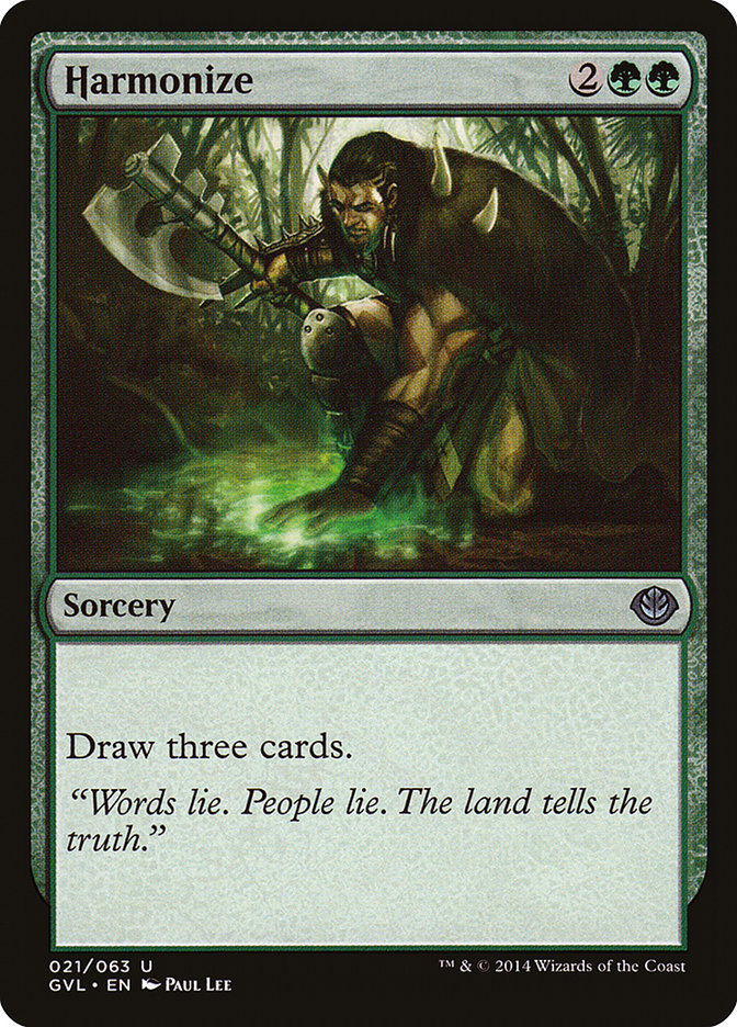 Harmonize (Garruk vs. Liliana) [Duel Decks Anthology] | Good Games Cannington