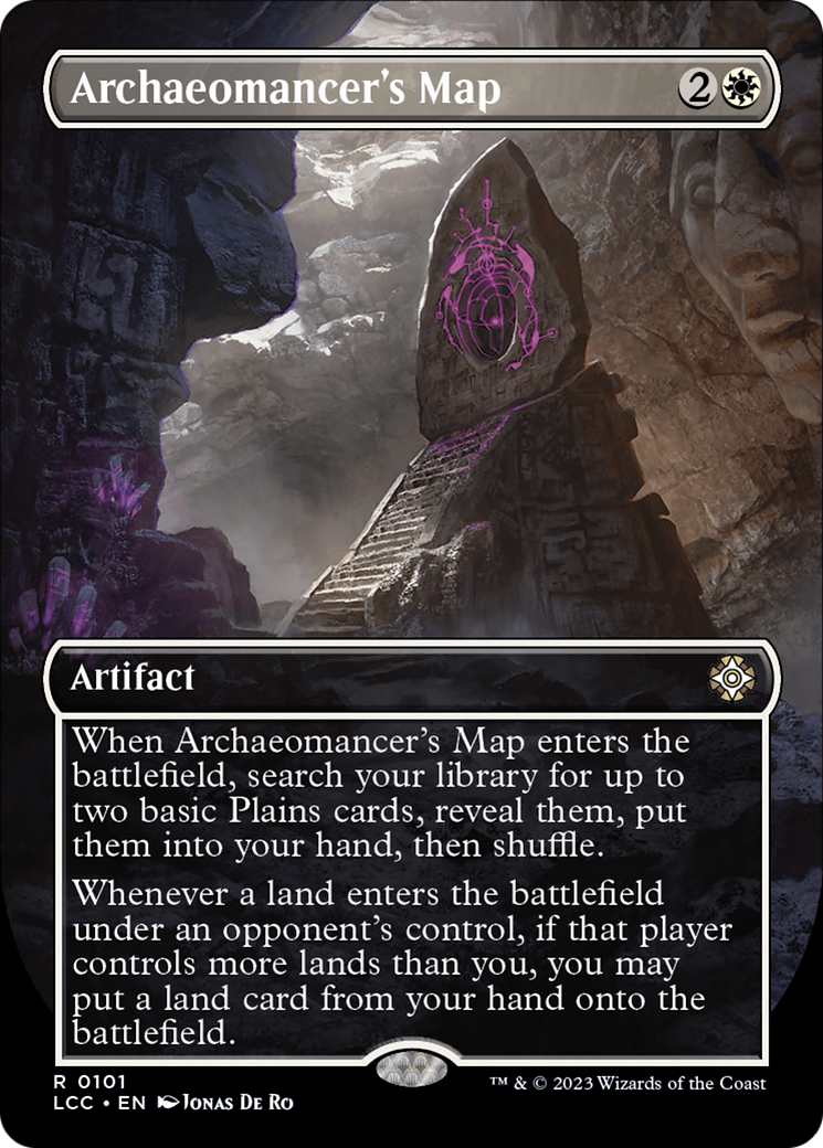 Archaeomancer's Map (Borderless) [The Lost Caverns of Ixalan Commander] | Good Games Cannington