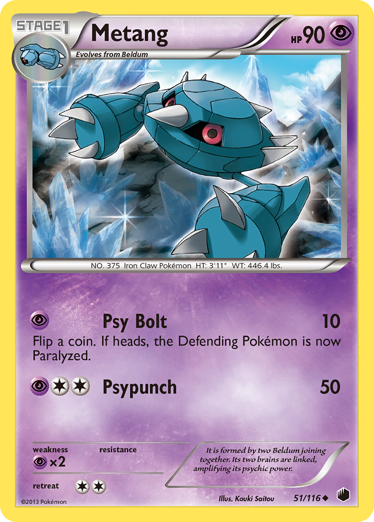 Metang (51/116) [Black & White: Plasma Freeze] | Good Games Cannington