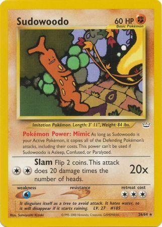 Sudowoodo (26/64) [Neo Revelation Unlimited] | Good Games Cannington