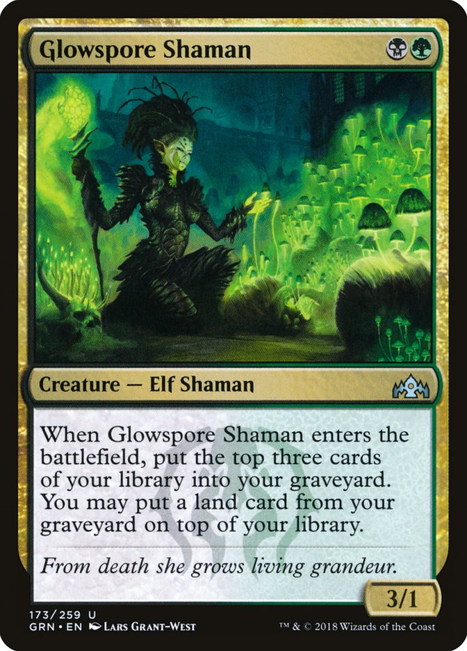Glowspore Shaman [Guilds of Ravnica] | Good Games Cannington