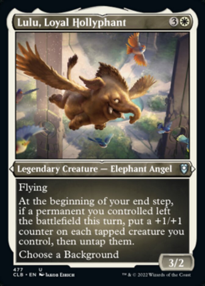 Lulu, Loyal Hollyphant (Foil Etched) [Commander Legends: Battle for Baldur's Gate] | Good Games Cannington