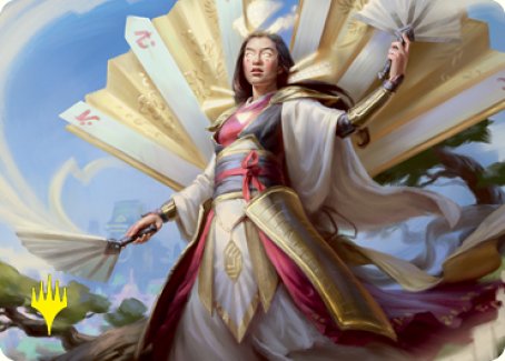 Imperial Subduer Art Card (Gold-Stamped Signature) [Kamigawa: Neon Dynasty Art Series] | Good Games Cannington