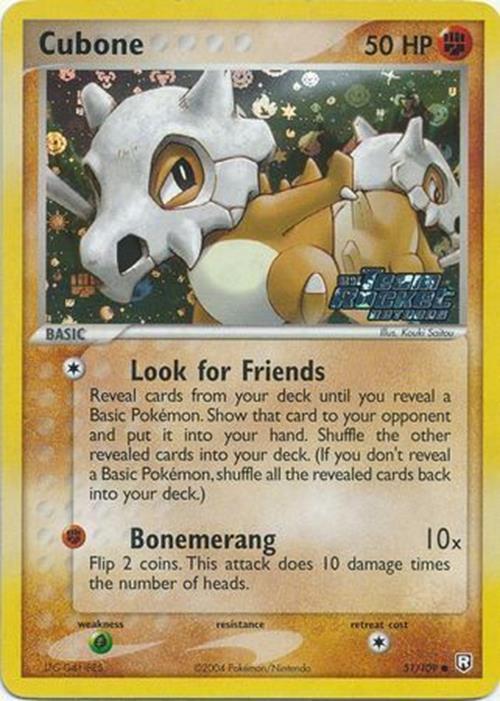 Cubone (51/109) (Stamped) [EX: Team Rocket Returns] | Good Games Cannington