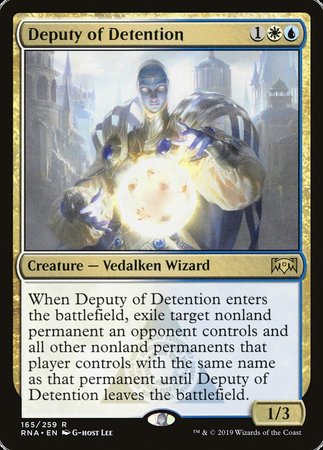 Deputy of Detention [Ravnica Allegiance] | Good Games Cannington