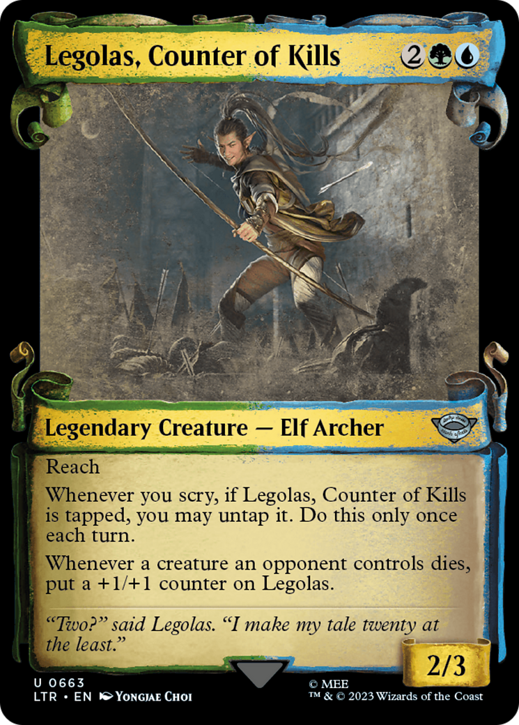 Legolas, Counter of Kills [The Lord of the Rings: Tales of Middle-Earth Showcase Scrolls] | Good Games Cannington