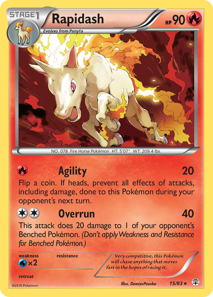 Rapidash (15/83) [XY: Generations] | Good Games Cannington