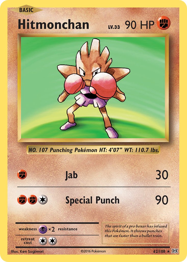 Hitmonchan (62/108) (Theme Deck Exclusive) [XY: Evolutions] | Good Games Cannington
